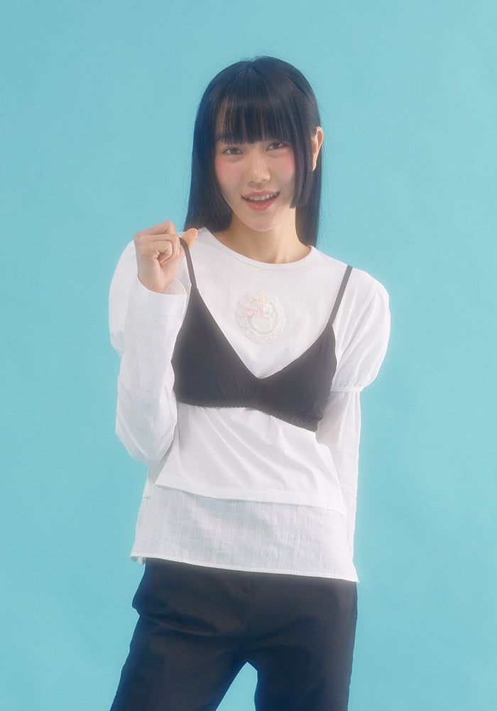 nefnef（ネプネプ）の「 layered puff top_ivory（Tops）」