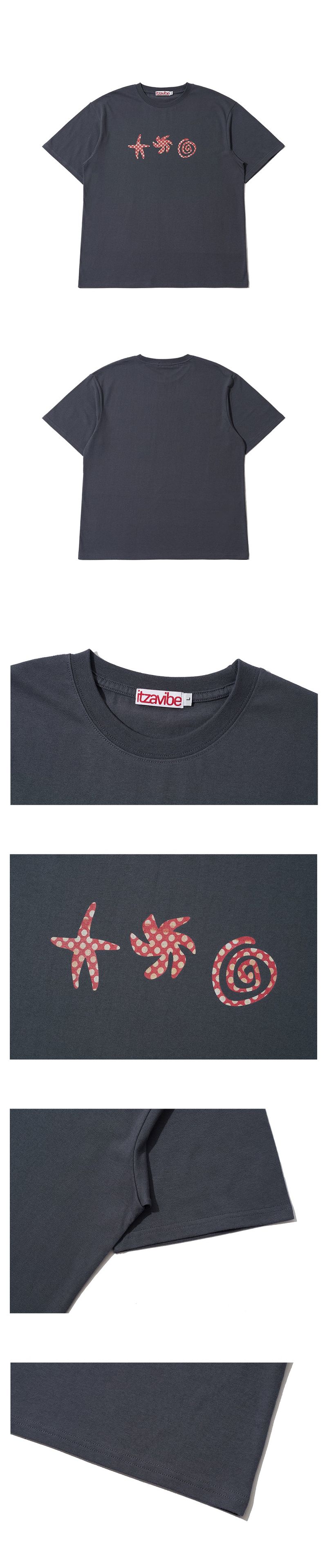 DOODLE T SHIRT - CHARCOAL