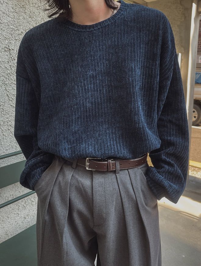 Tachy Velvet Knit Sweatshirt