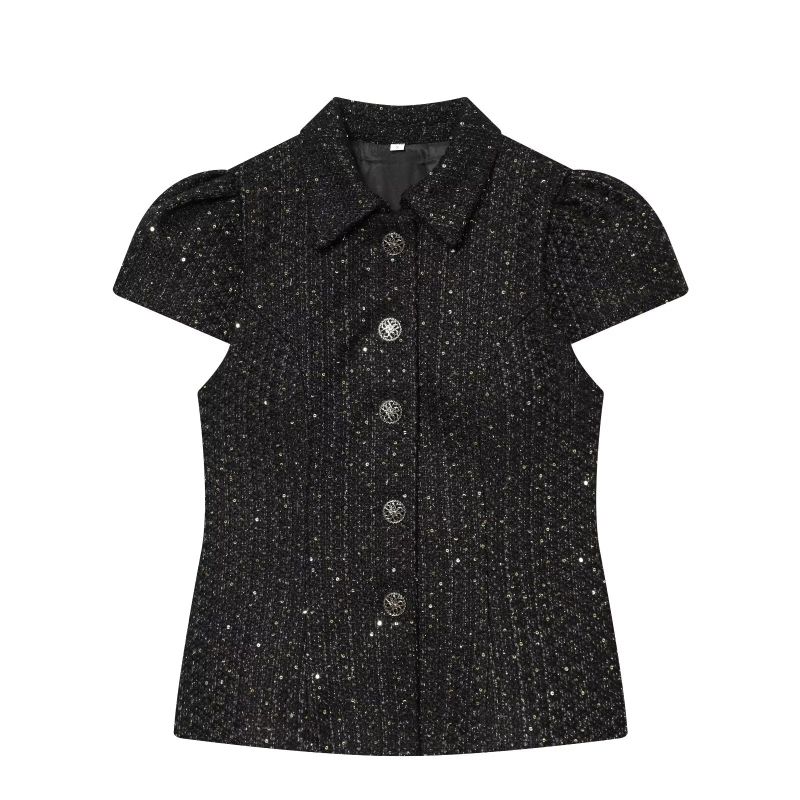 Cozy&Kitsch（コージーアンドキッチ）の「Lurex Tweed Puff Blouse（Jackets/Outerwear）」