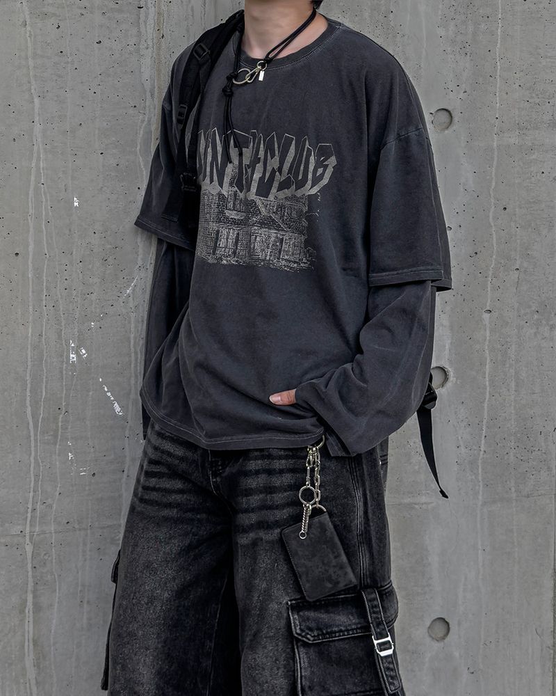 County Layered Long Sleeve T-shirt