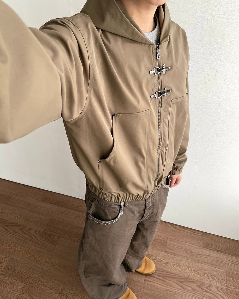 Hachi Buckle Hood Jumper