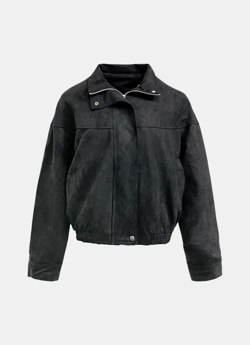 Monet Suede Zip-up Jumper