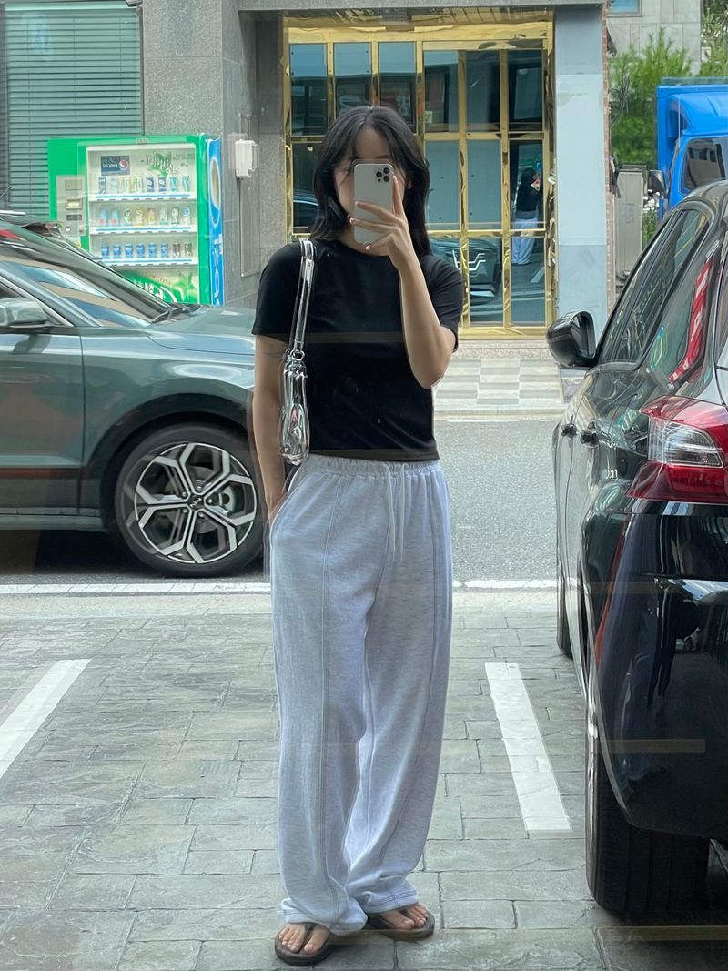 Tight slim half T