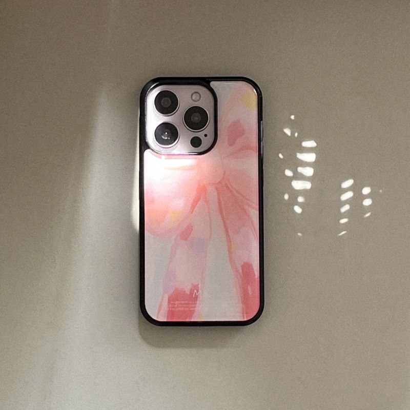 [Mademoment] vintage pink beige design iphone epoxy case