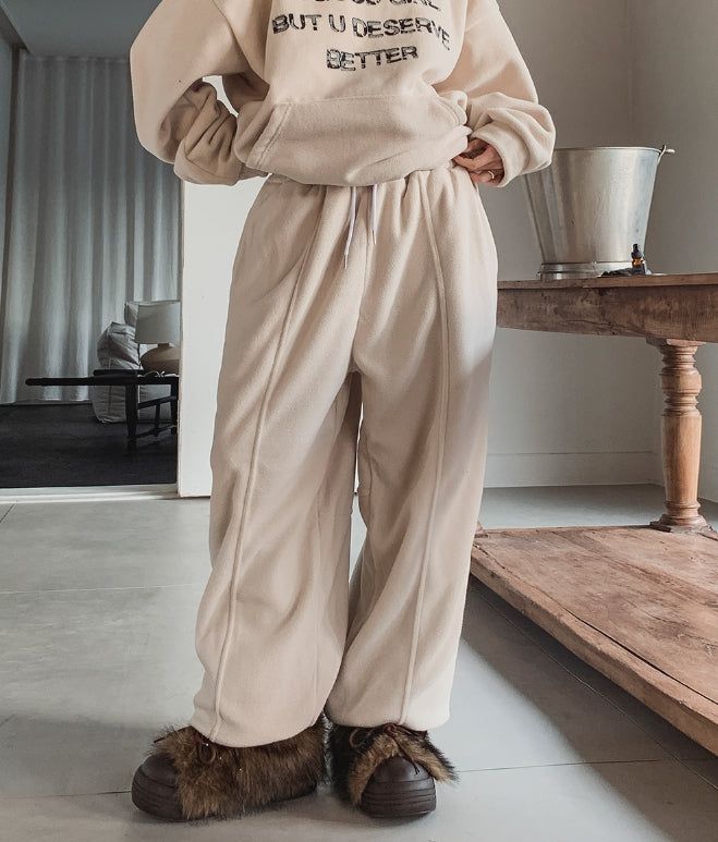 ULAN（ユレン）の「Bagel Fleece Pintuck String Pants（Pants）」