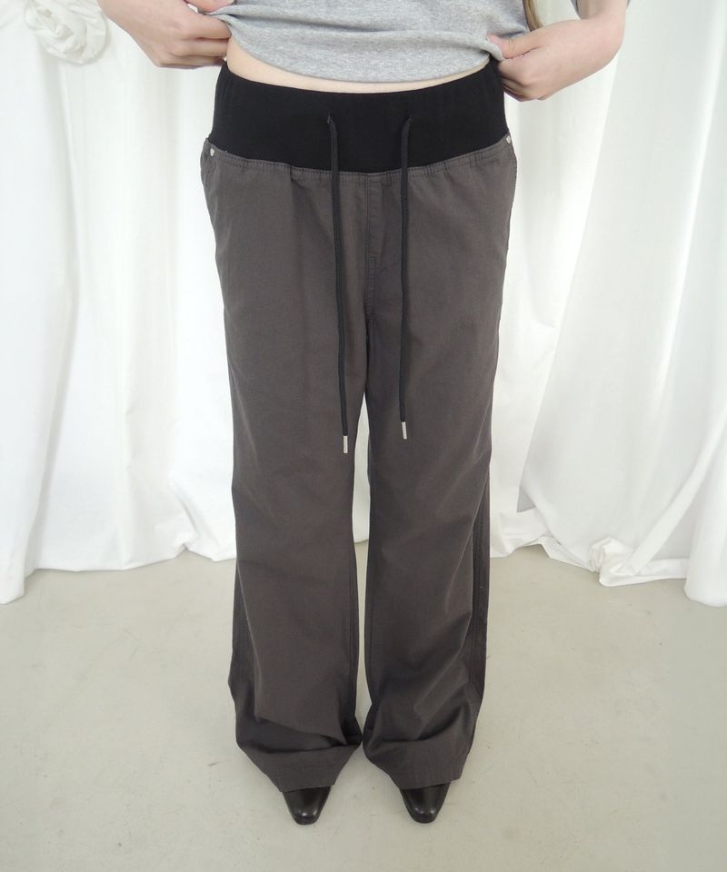 SLOUCH BANDING FLARE PANTS