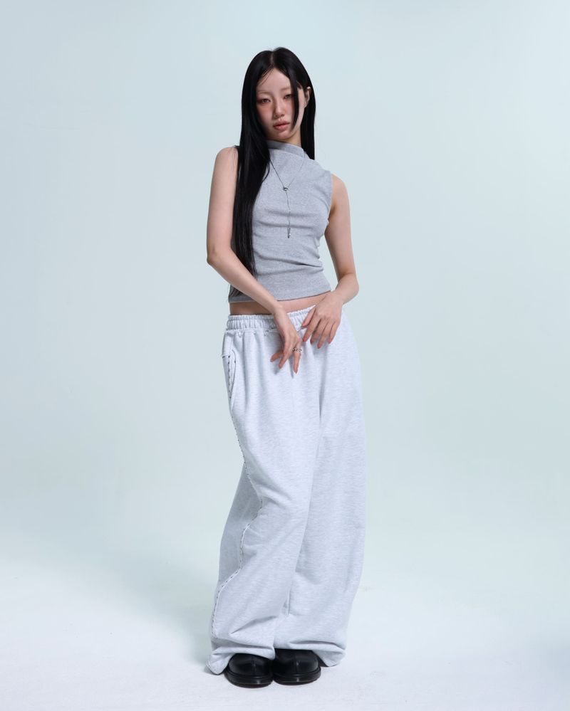 aldiyouu（アルディユー）の「Line Stud Stringpants - White Oatmeal（Pants）」