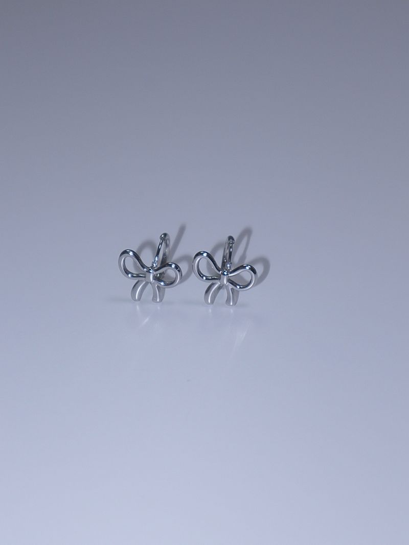 All surgical steel ribbon ring earrings