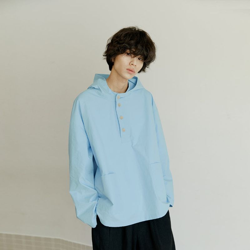 malen（マレン）の「unisex cotton hood anorak sky blue（Jackets/Outerwear）」
