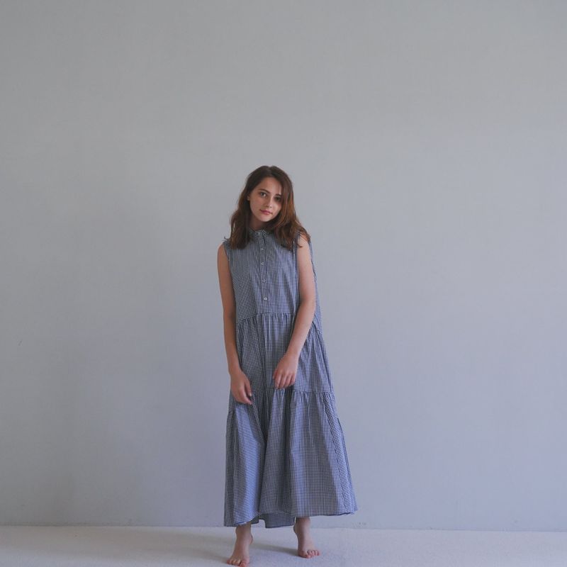Sleeveless tiered one piece
