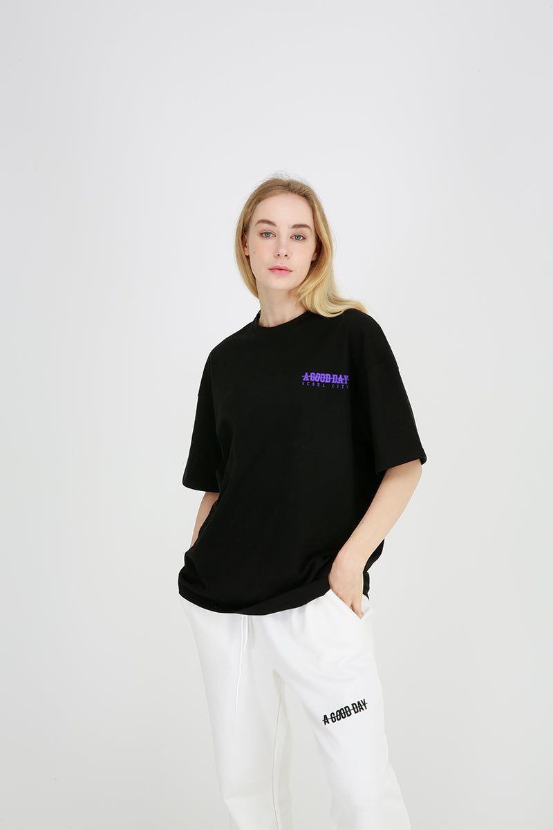 A GOOD DAY(ア グッドデイ)の「SEOUL CITY TSHIRTS (BLACK(Tops)」