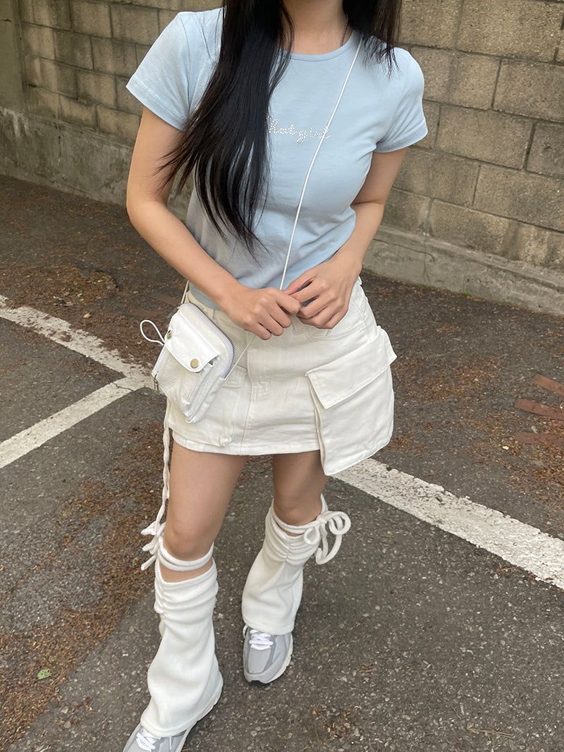 Cute cubic slim t-shirt
