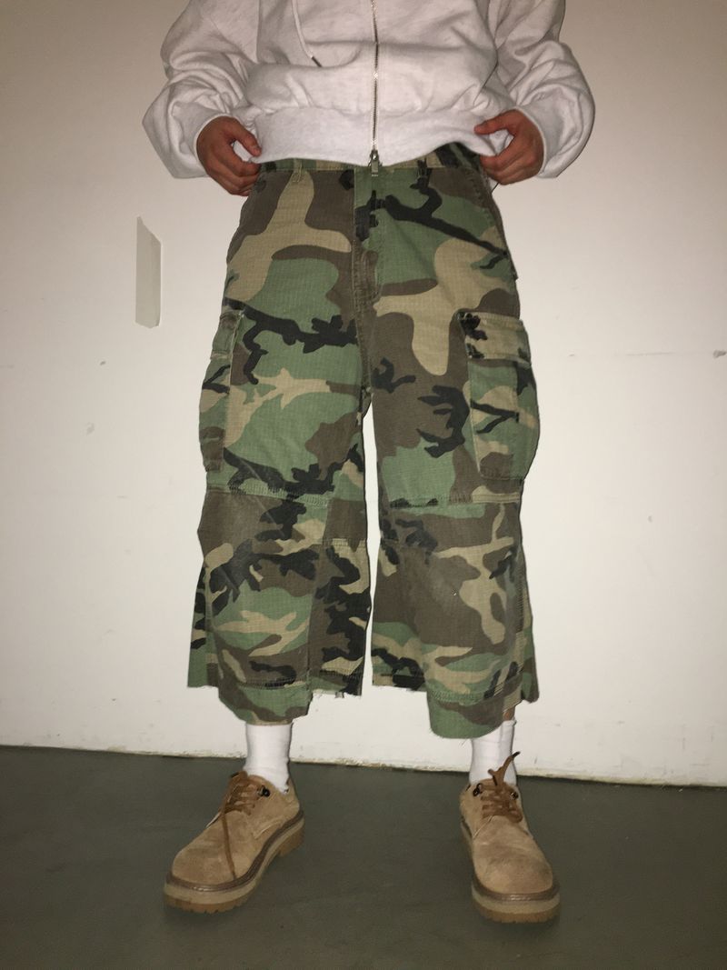 Premium Camo Cargo Bermuda Shorts