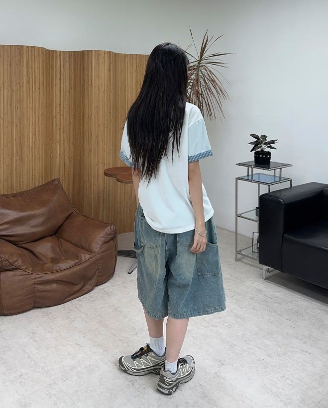 Rube Carpenter Bermuda Denim Pants