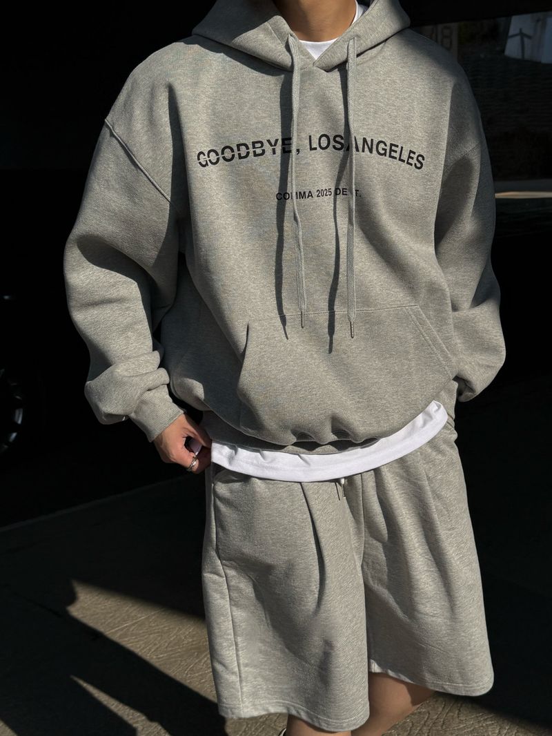 Half terry bermuda pants