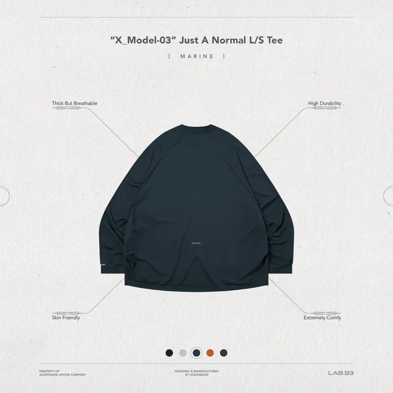 “X_Model-03” Just A Normal L/S Tee 