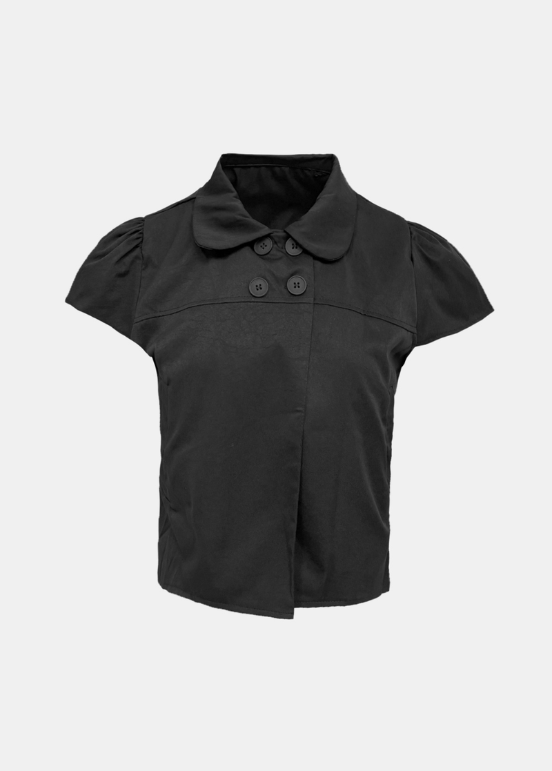 Vivian Button Puff Blouse
