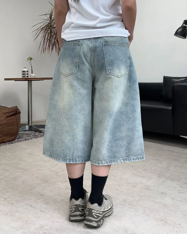 Patton Cut Bermuda Denim Pants