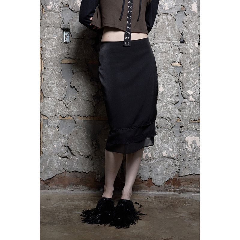 Still Lethardy（スティル レサーディ）の「LAYERED LACE MIDI SKIRT（Skirts）」