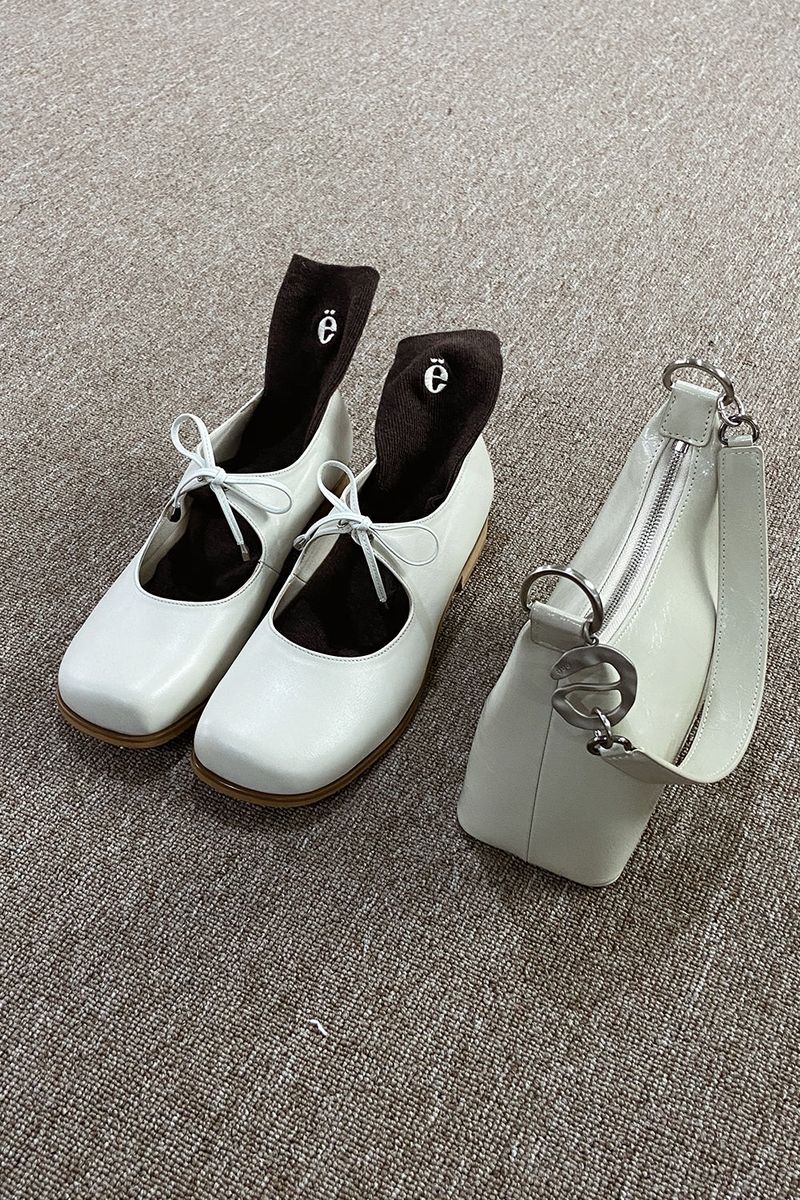 BONA RIBBON FLAT SHOES_3COLORS