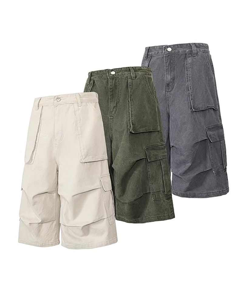 RUBINE 7‑PART CARGO BERMUDA PANTS