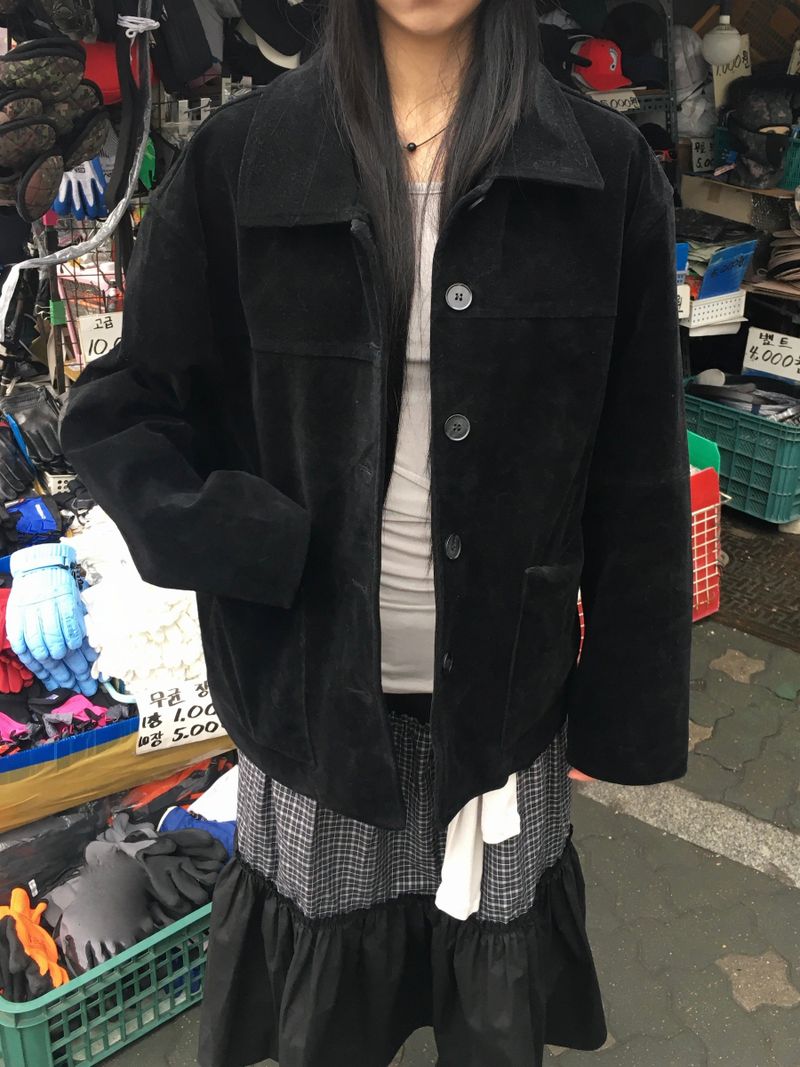 Retro Suede Trucker Jacket (3c)