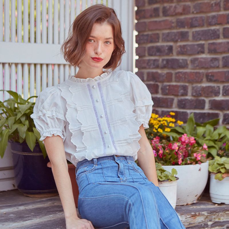 VITALSIGN(バイタルサイン)の「Lace Layered Blouse(Tops)」