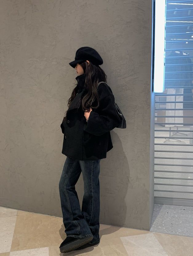 Pinon Bootcut Washing Denim Long Pants