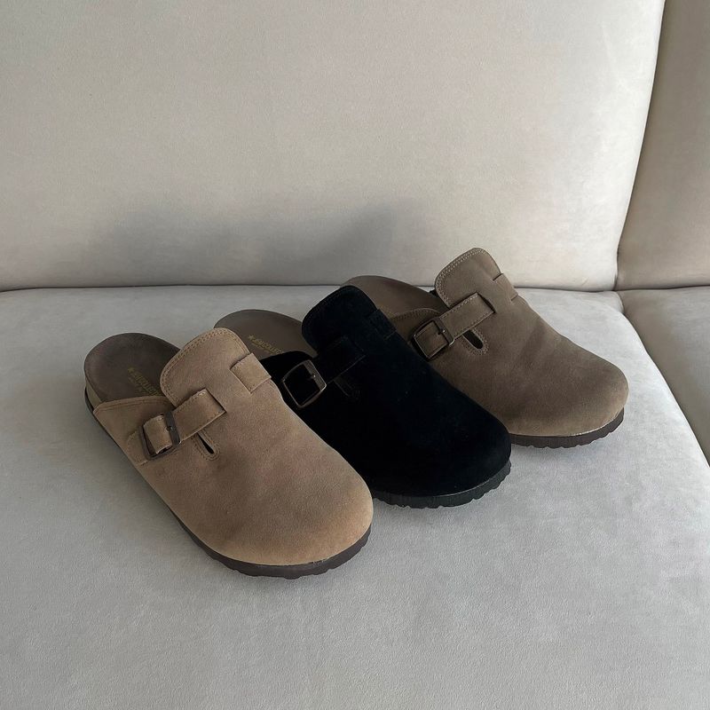 COZINESS（コジネス）の「Suede Buckle Slippers (3 colors)（Shoes）」
