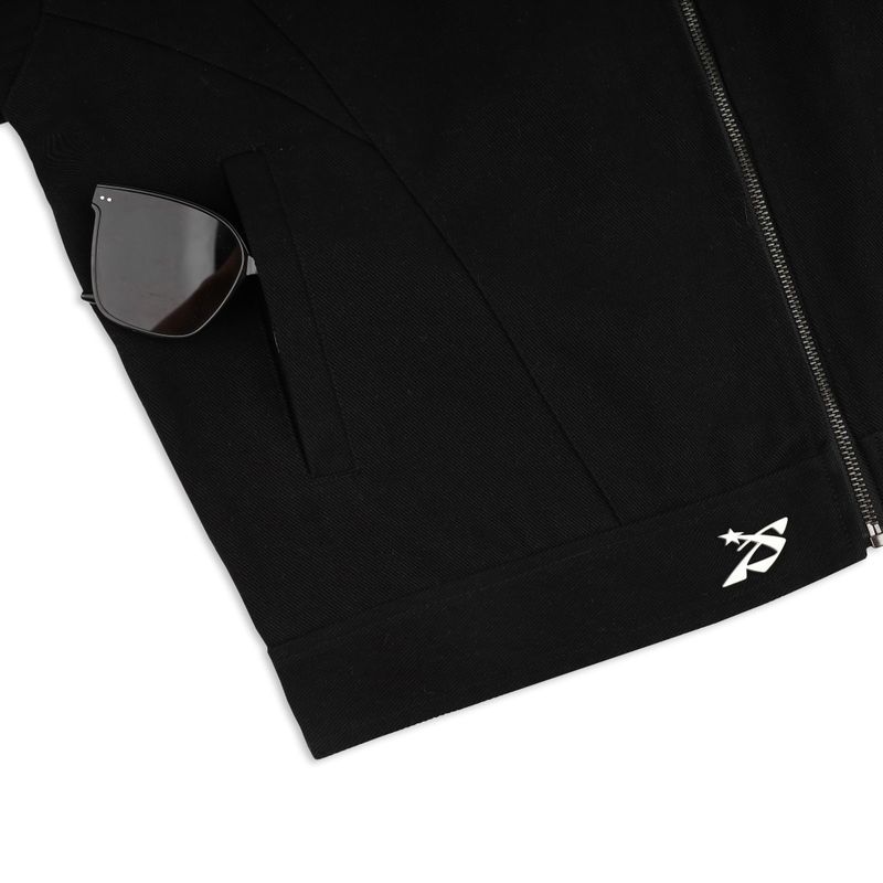 SWE SCRIPT JACKET - BLACK