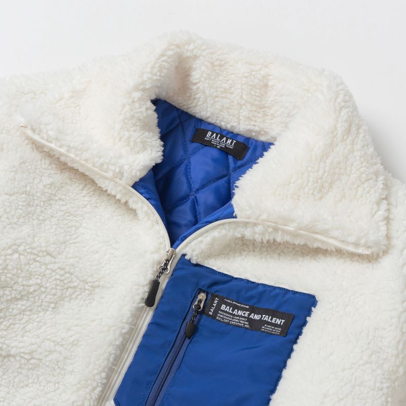 Classic Fleece Zipup Jacket - White