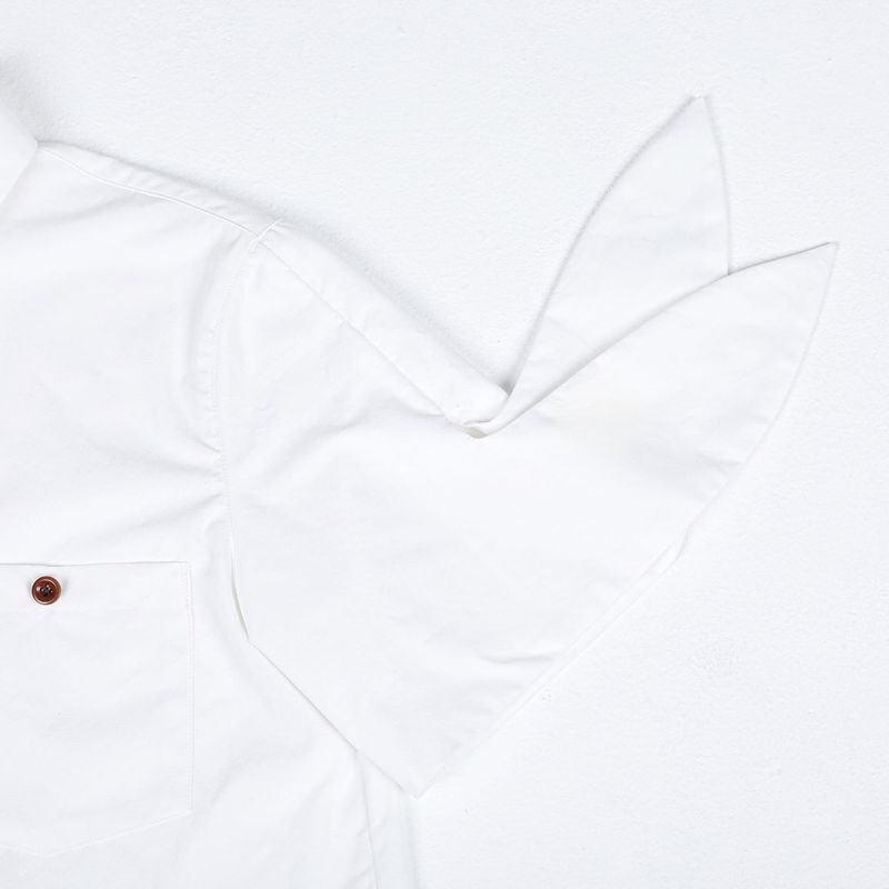 Knot half sleeve shirts (WHITE)