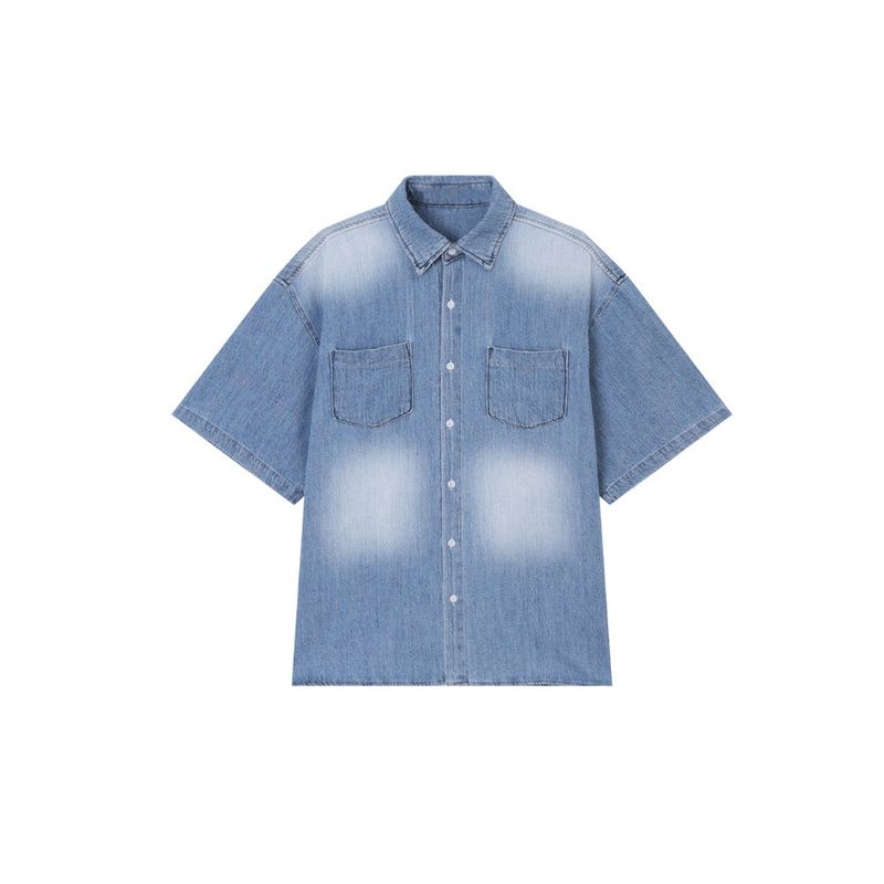 LMN Age Cooling Linen Denim Set-up Jacket (3 colors)