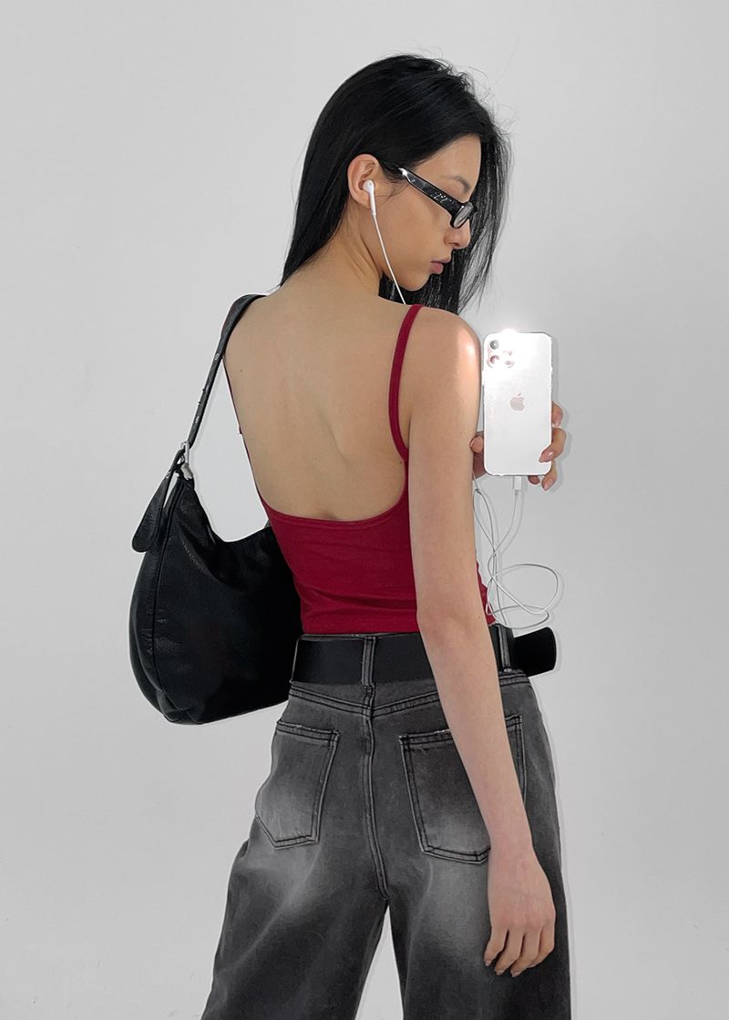 BLACKUP（ブラックアップ）の「[MADE] Easy Backless Tank Top With Built-in Cap（Tops）」