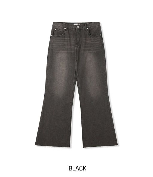 Shadow Cutting Bootcut Denim