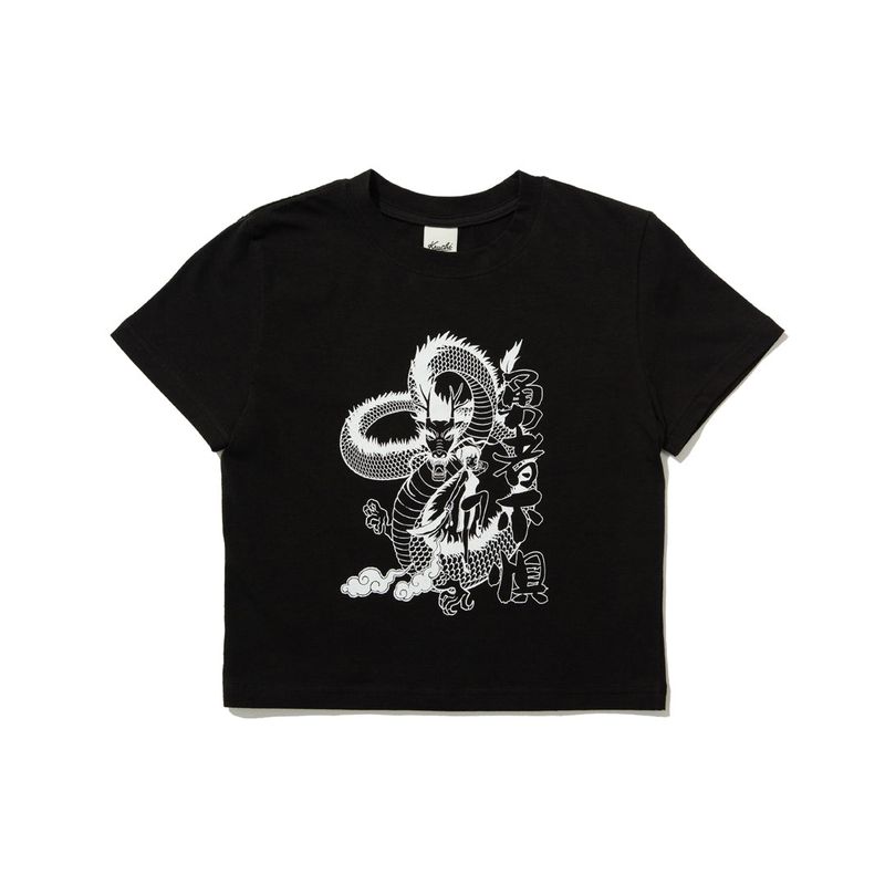 KRUCHI(クルチ)の「DRAGON Crop T-Shirt (BLACK)(Tops)」