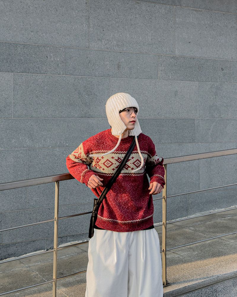 Frost nordic pattern knit