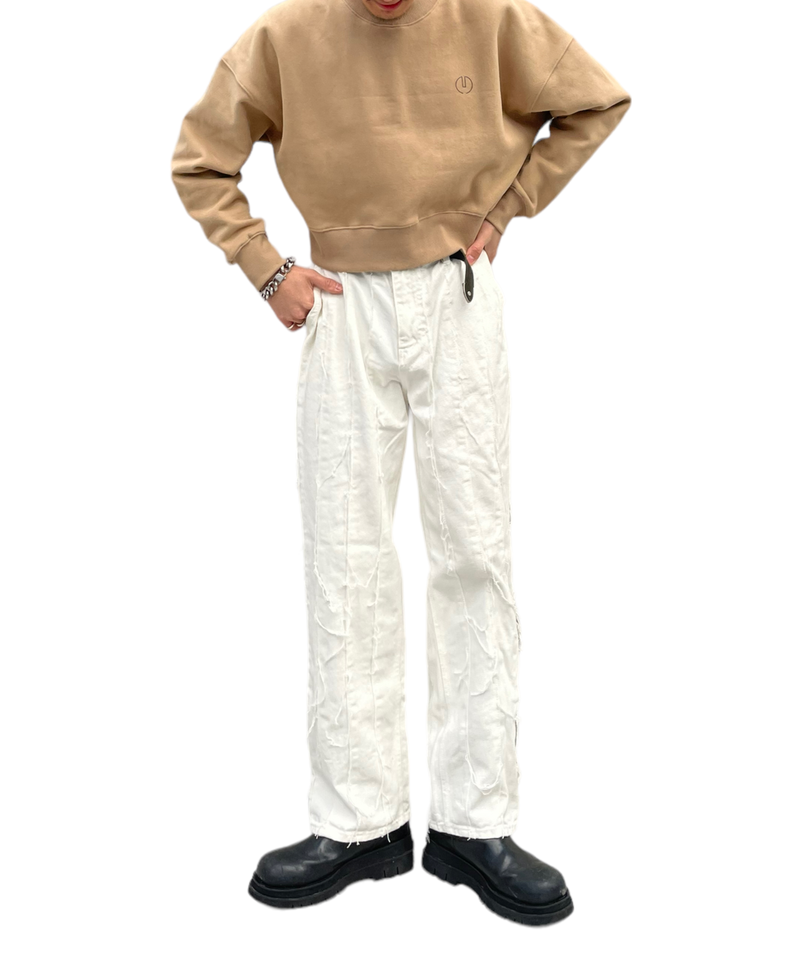 プリントクロップドスウェット/Print Cropped Sweat-BEIGE