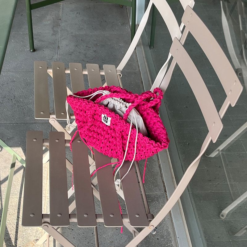 baguette bag (cherry pink)
