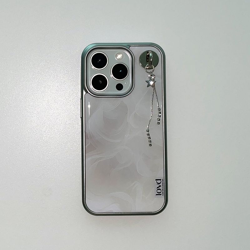 [MADE] VINTAGE FRILL PHONE CASE (epoxy silver bumper)