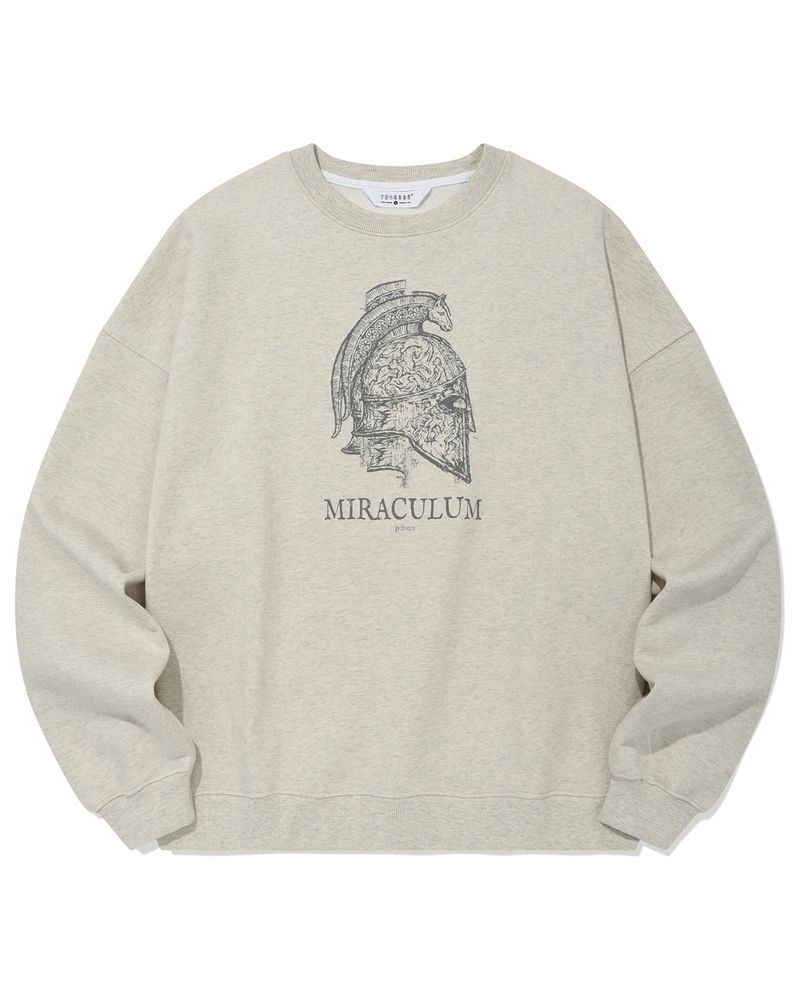 PHOS333（ポス333）の「Miraculum Bascinet スウェットシャツ/オートミール（トップス）」