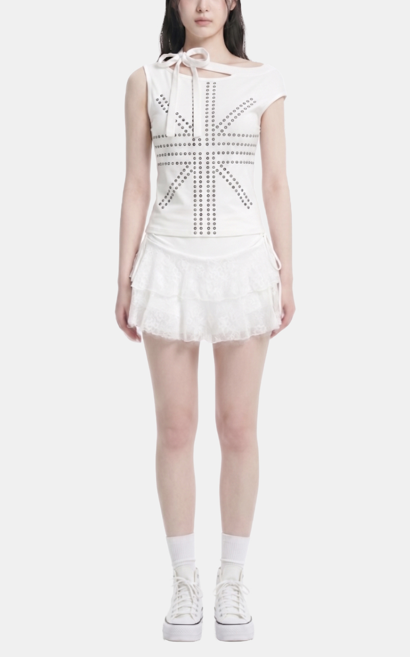 Nua Modern Stud Pattern Top