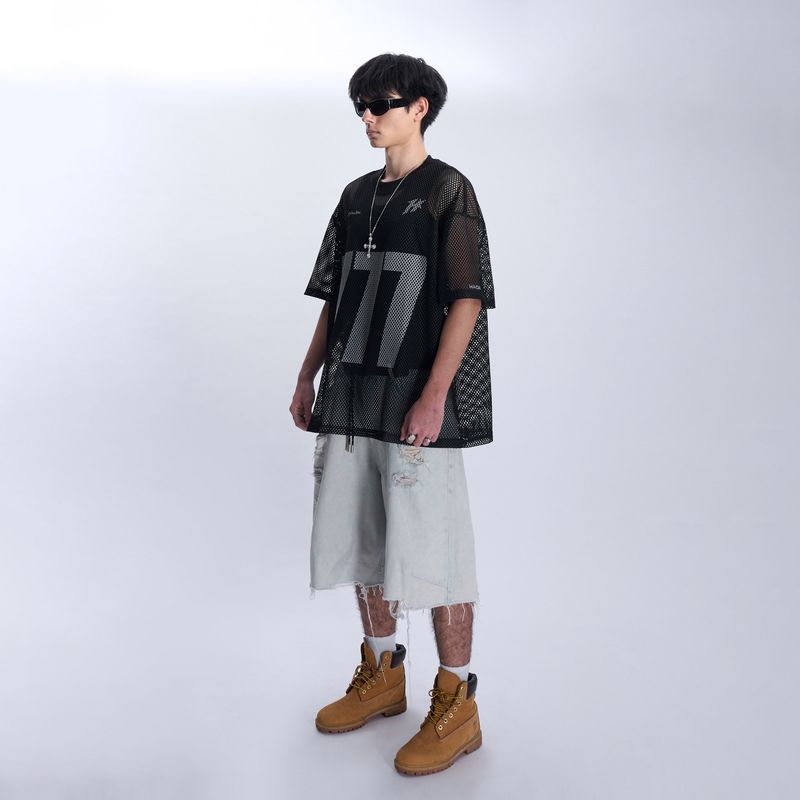 HADES 777 JERSEY MESH - BLACK