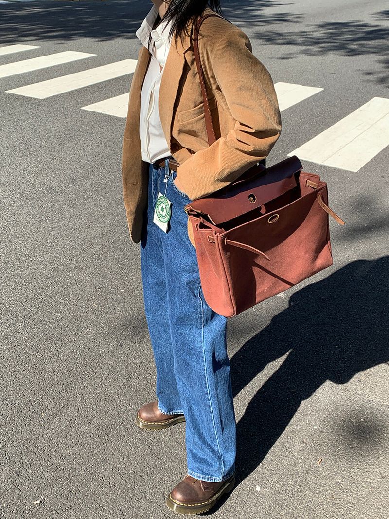 [Cowhide] Mid pick belt