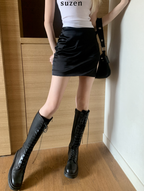 Sueden Black Long Boots