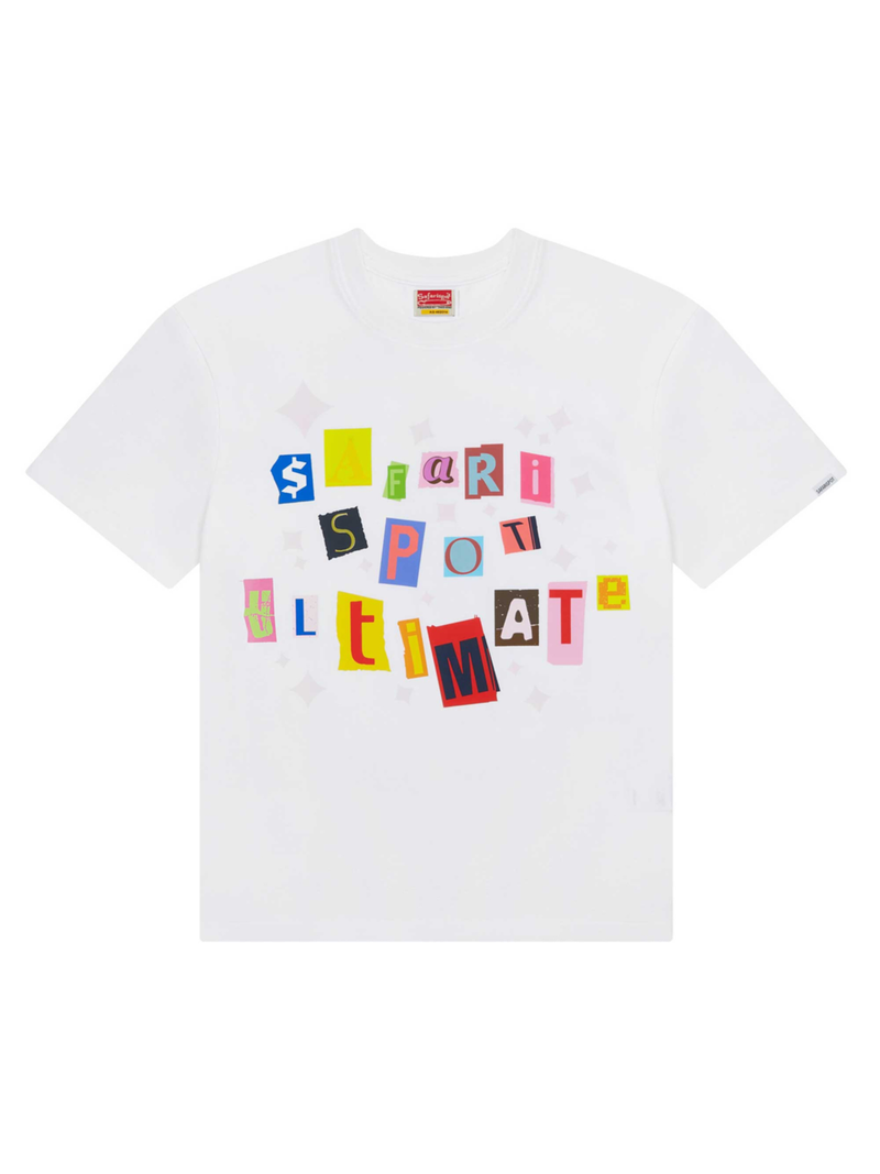 safarispot（サファリスポット）の「STICKERPACK TEE (WHITE)（Tops）」