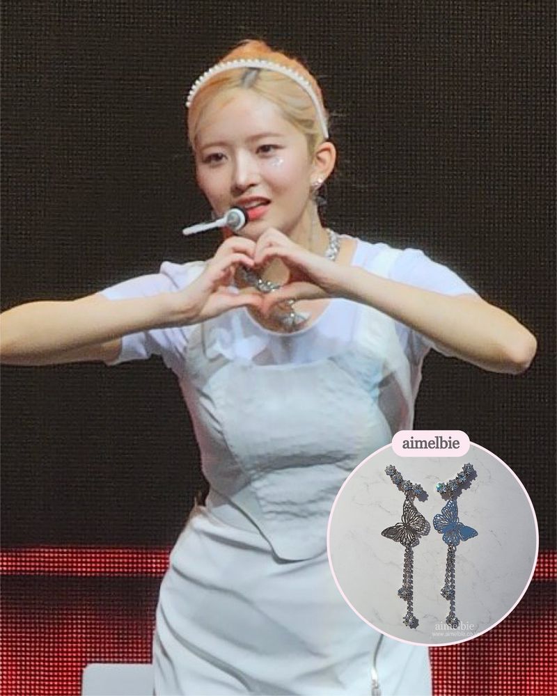  [IVE Rei, Choi Yena Earring] Butterfly Elf Queen Earring