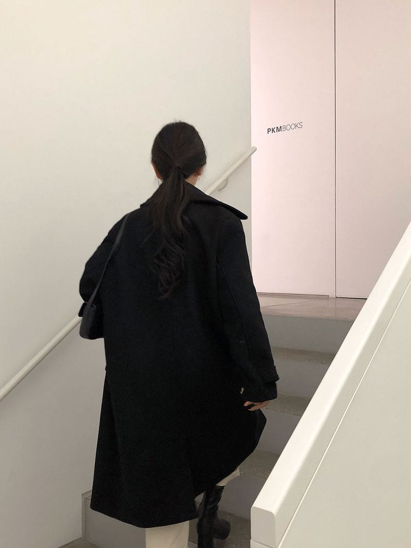 [BELLIDE MADE] Euriphyan Hidden Oversized Fit Single Long Coat