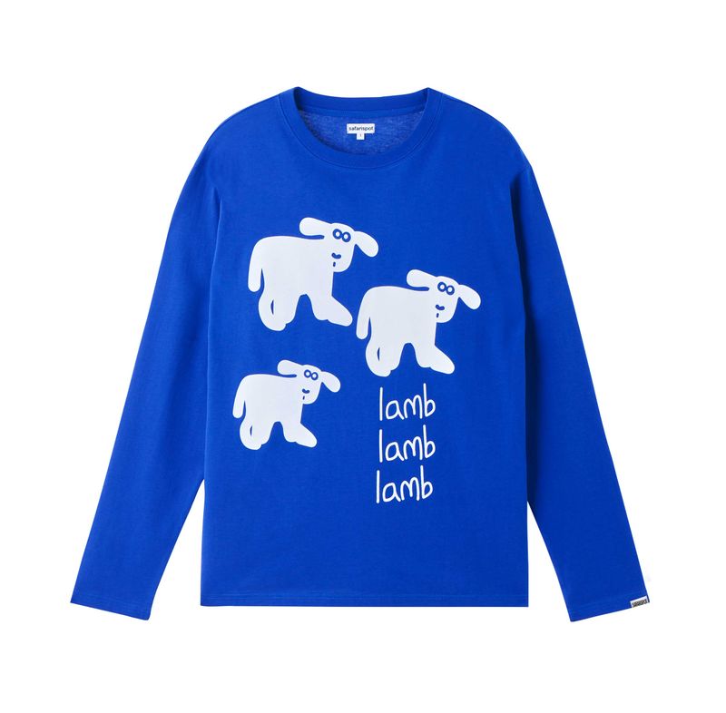 safarispot（サファリスポット）の「LAMB LIVELIHOOD L/S (BLUE)（Tops）」